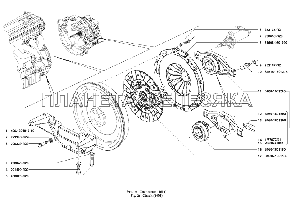 Сцепление UAZ Patriot